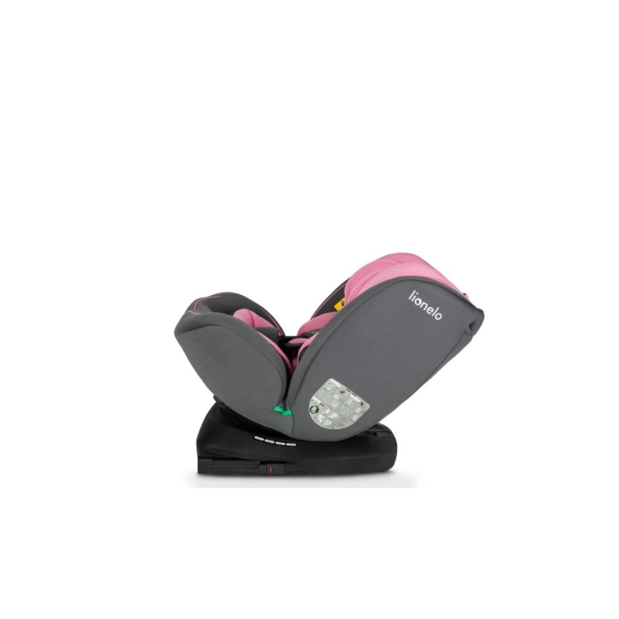 Lionelo - Avtosedež BASTIAAN i-Size 40-150 cm siv/rožnat