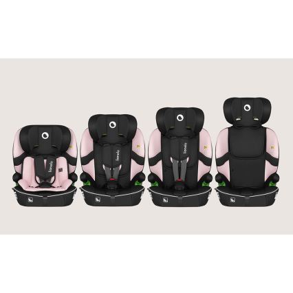 Lionelo - Avtosedež BILLY i-Size 76-150 cm Roza Baby