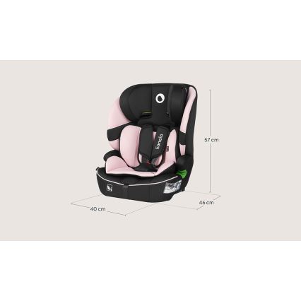 Lionelo - Avtosedež BILLY i-Size 76-150 cm Roza Baby