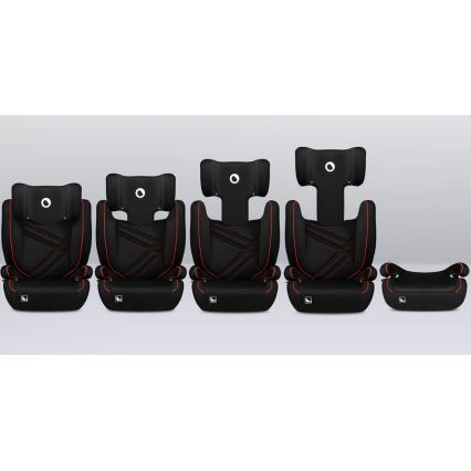 Lionelo - Avtosedež HUGO i-Size 100-150 cm črna/rdeča