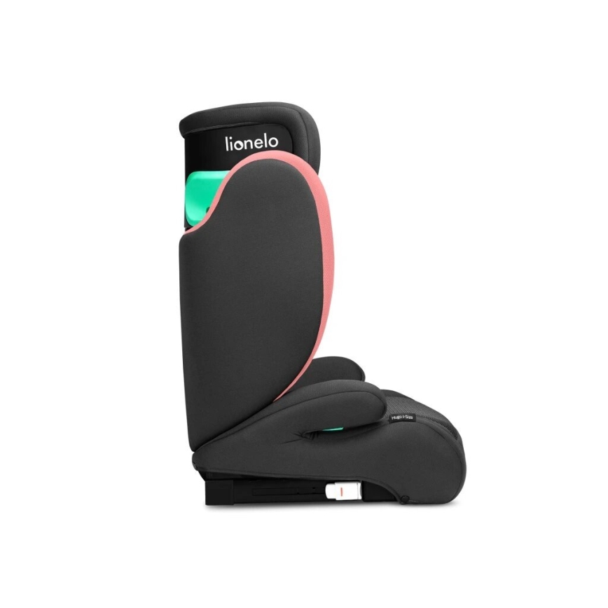 Lionelo - Avtosedež HUGO i-Size 100-150 cm črna/rožnata