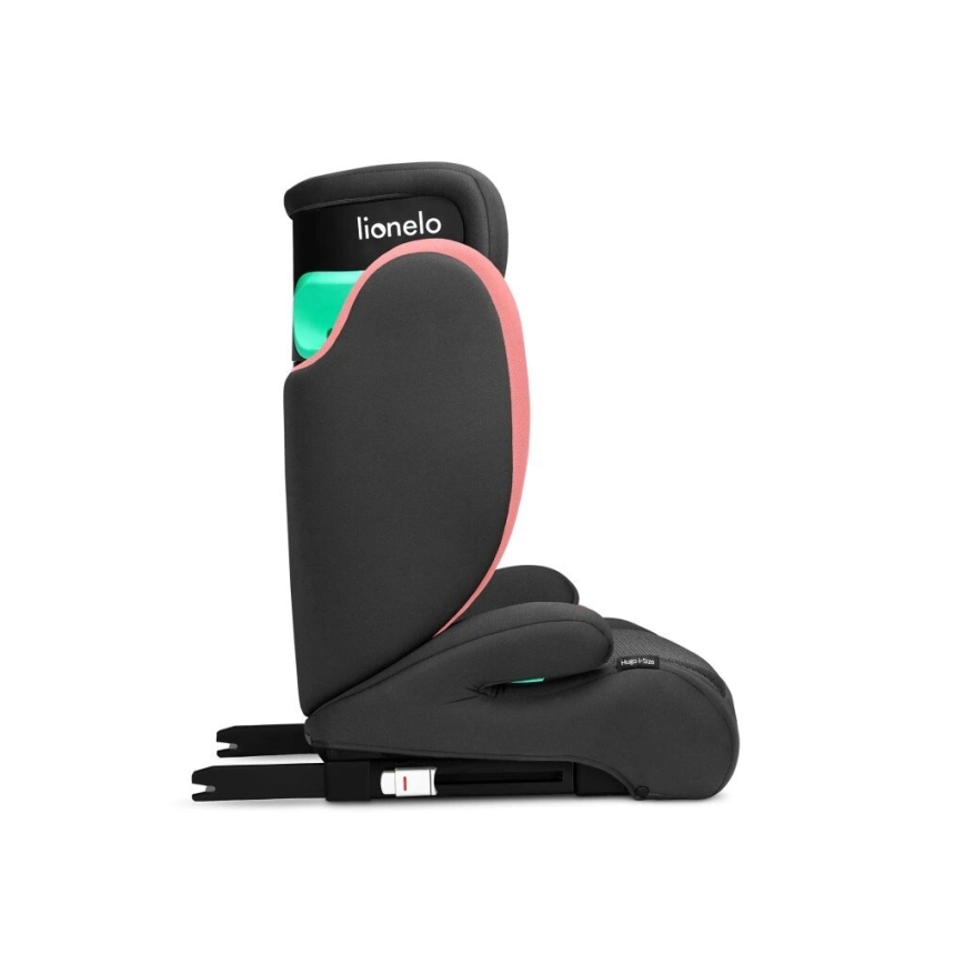 Lionelo - Avtosedež HUGO i-Size 100-150 cm črna/rožnata