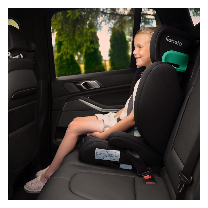 Lionelo - Avtosedež HUGO i-Size 100-150 cm črna/siva