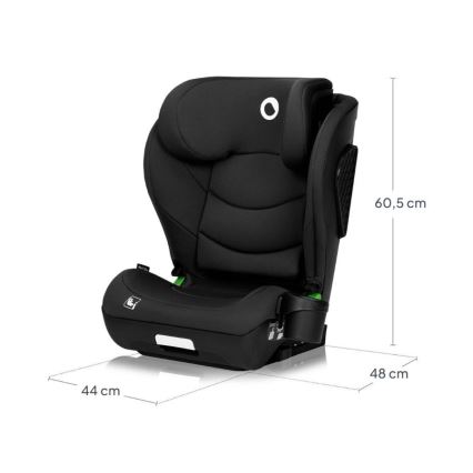 Lionelo - Avtosedež NEAL i-Size 100-150 cm Black Carbon