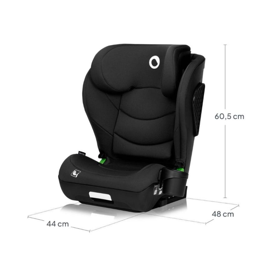 Lionelo - Avtosedež NEAL i-Size 100-150 cm Black Carbon