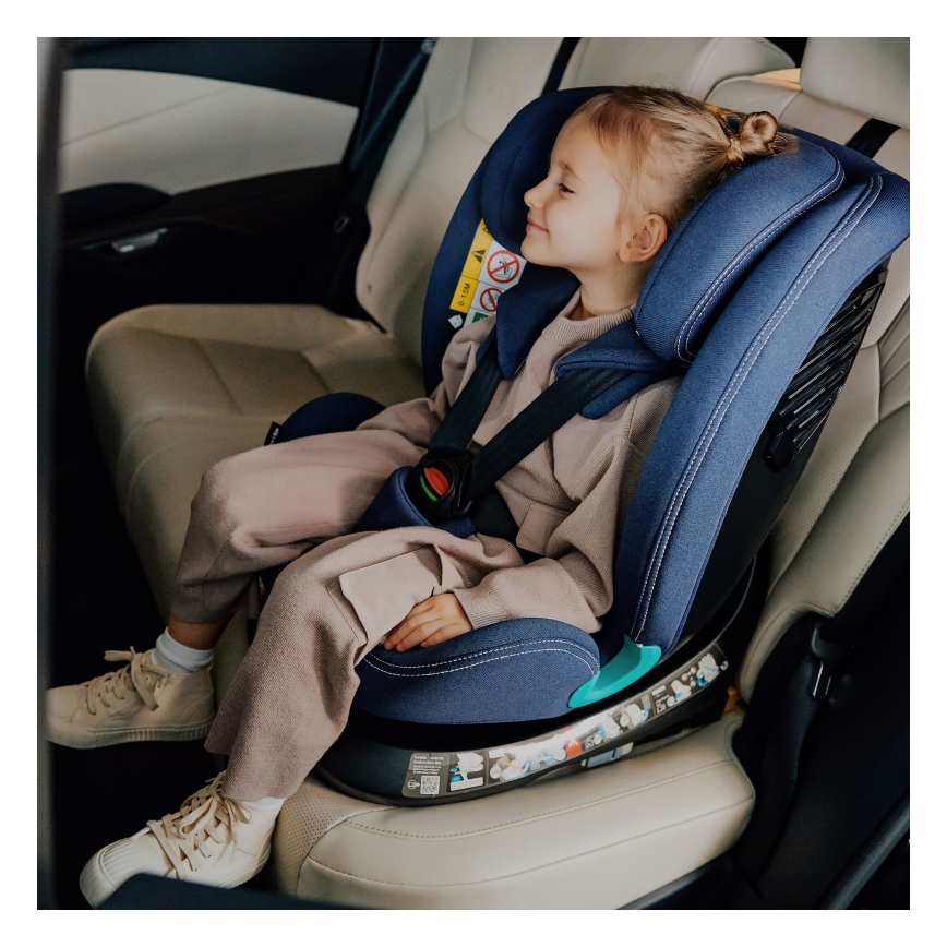 Lionelo - Vrtljiv avtosedež z bazo BASTIAAN ONE i-Size 40-150 cm mornarsko modra