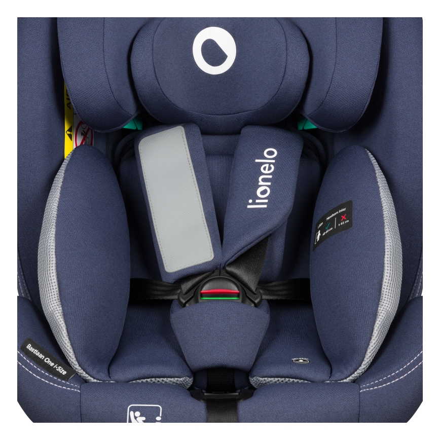 Lionelo - Vrtljiv avtosedež z bazo BASTIAAN ONE i-Size 40-150 cm mornarsko modra