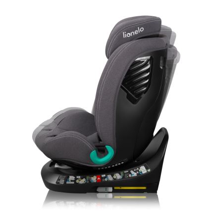 Lionelo - Avtosedež z vrtljivo bazo BASTIAAN ONE i-Size 40-150 cm Grey Stone