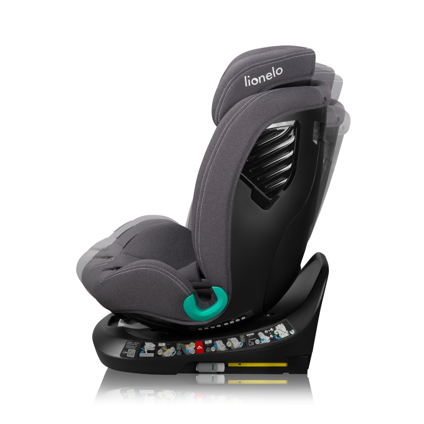 Lionelo - Avtosedež z vrtljivo bazo BASTIAAN ONE i-Size 40-150 cm Grey Stone