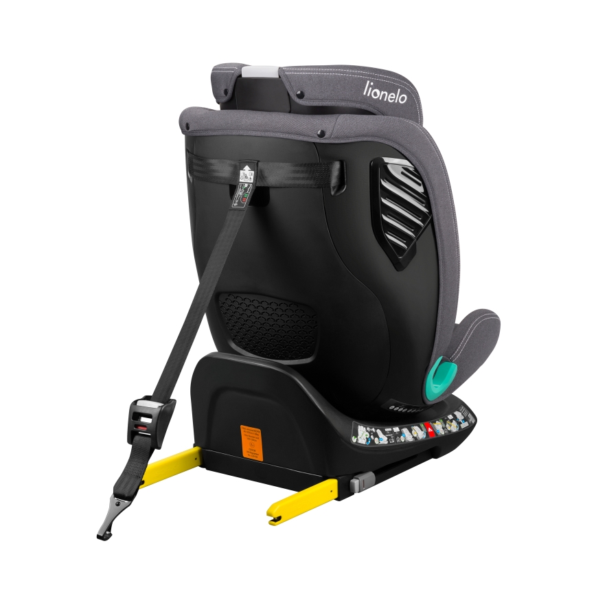 Lionelo - Avtosedež z vrtljivo bazo BASTIAAN ONE i-Size 40-150 cm Grey Stone