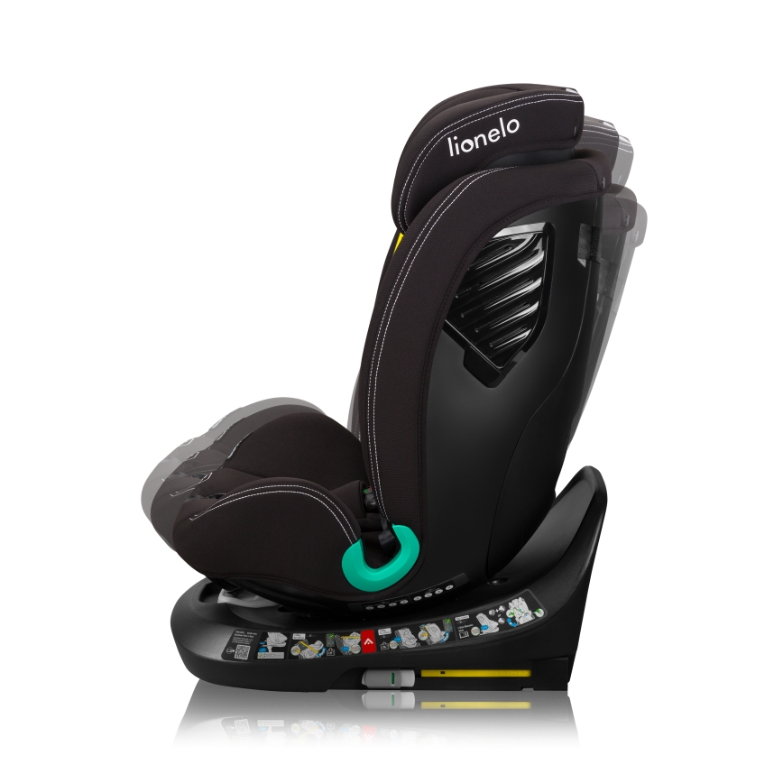 Lionelo - Vrtljiv avtosedež z bazo BASTIAAN ONE i-Size 40-150 cm Black Carbon
