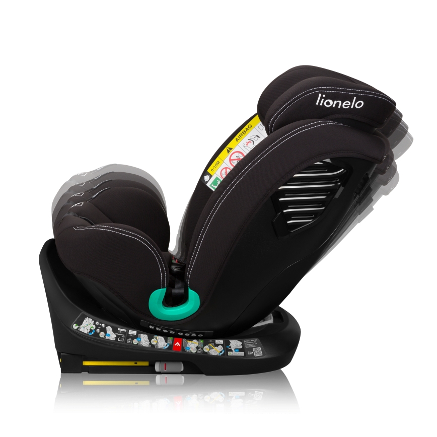 Lionelo - Vrtljiv avtosedež z bazo BASTIAAN ONE i-Size 40-150 cm Black Carbon
