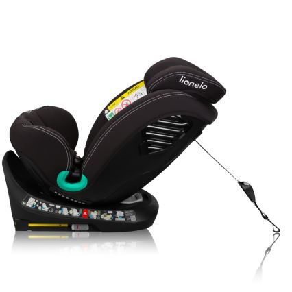 Lionelo - Vrtljiv avtosedež z bazo BASTIAAN ONE i-Size 40-150 cm Black Carbon