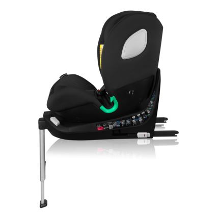 Lionelo - Avtosedež z vrtljivo bazo BRAAM AIR i-Size 40-150 cm v karbonsko črni barvi