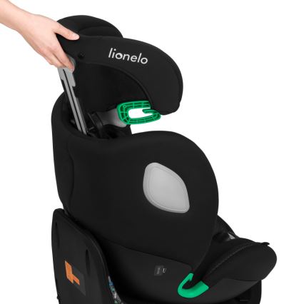 Lionelo - Avtosedež z vrtljivo bazo BRAAM AIR i-Size 40-150 cm v karbonsko črni barvi