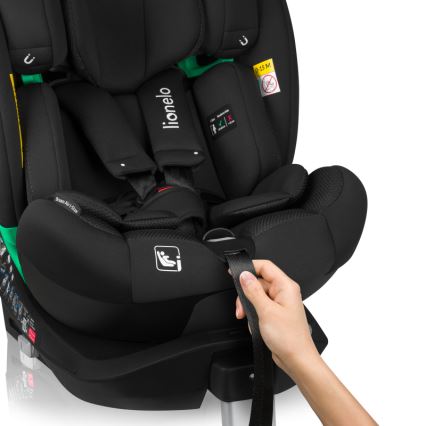 Lionelo - Avtosedež z vrtljivo bazo BRAAM AIR i-Size 40-150 cm v karbonsko črni barvi