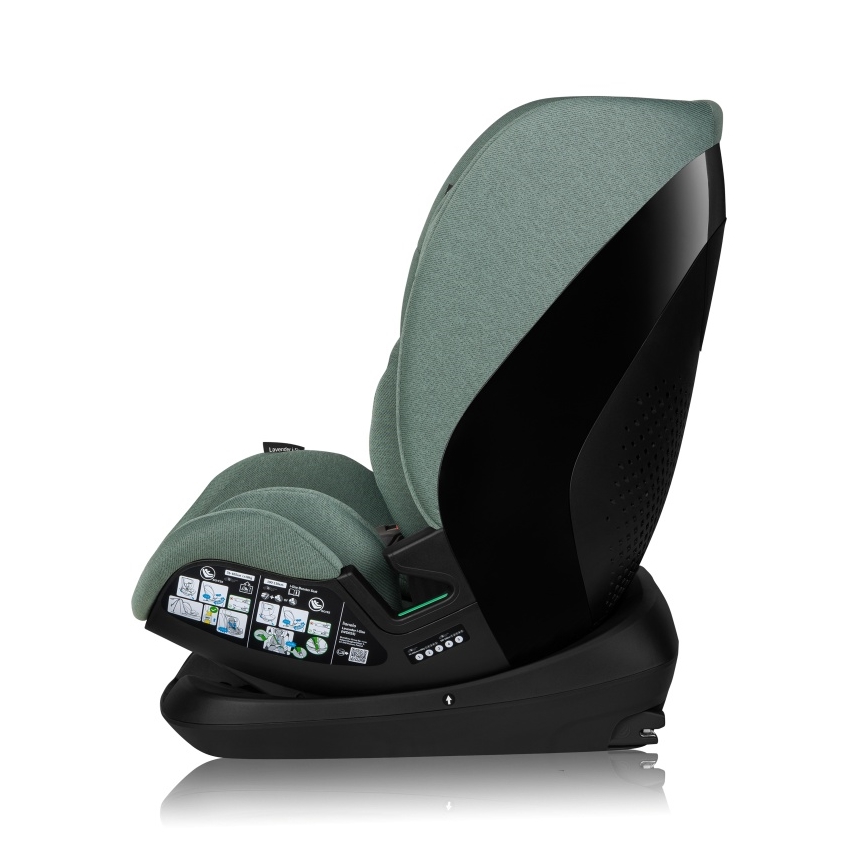 Lionelo - Avtosedež z vrtljivo bazo LAVENDER i-Size 76-150 cm Zelena pistacija