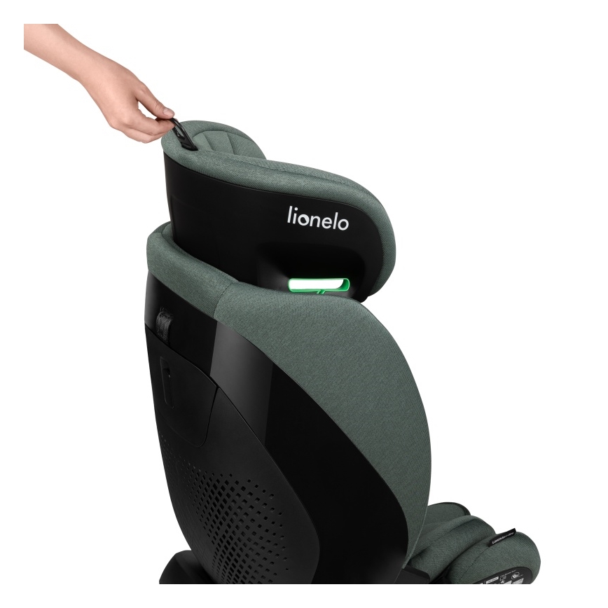 Lionelo - Avtosedež z vrtljivo bazo LAVENDER i-Size 76-150 cm Zelena pistacija