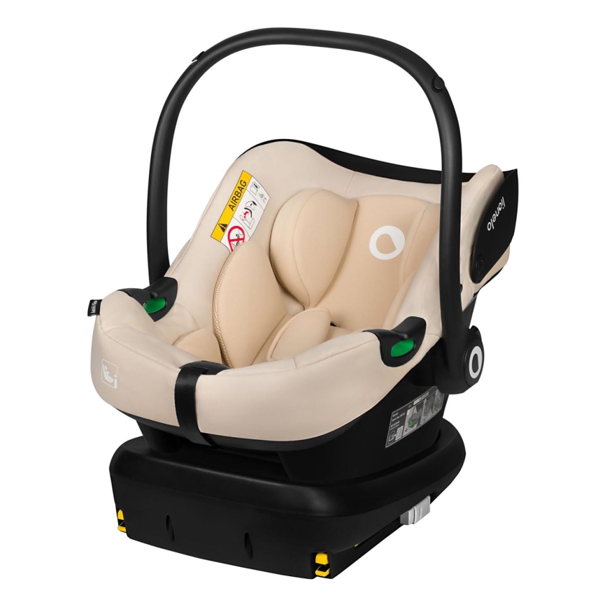 Lionelo - Avtosedež z vrtljivo bazo ASTRID SET i-Size 40-87 cm, bež