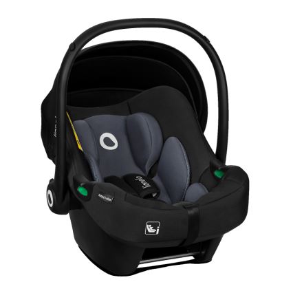 Lionelo - Avtosedež z vrtljivo bazo ASTRID SET i-Size 40-87 cm črno-siv