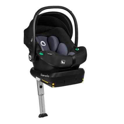 Lionelo - Avtosedež z vrtljivo bazo ASTRID SET i-Size 40-87 cm črno-siv