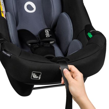 Lionelo - Avtosedež z vrtljivo bazo ASTRID SET i-Size 40-87 cm črno-siv