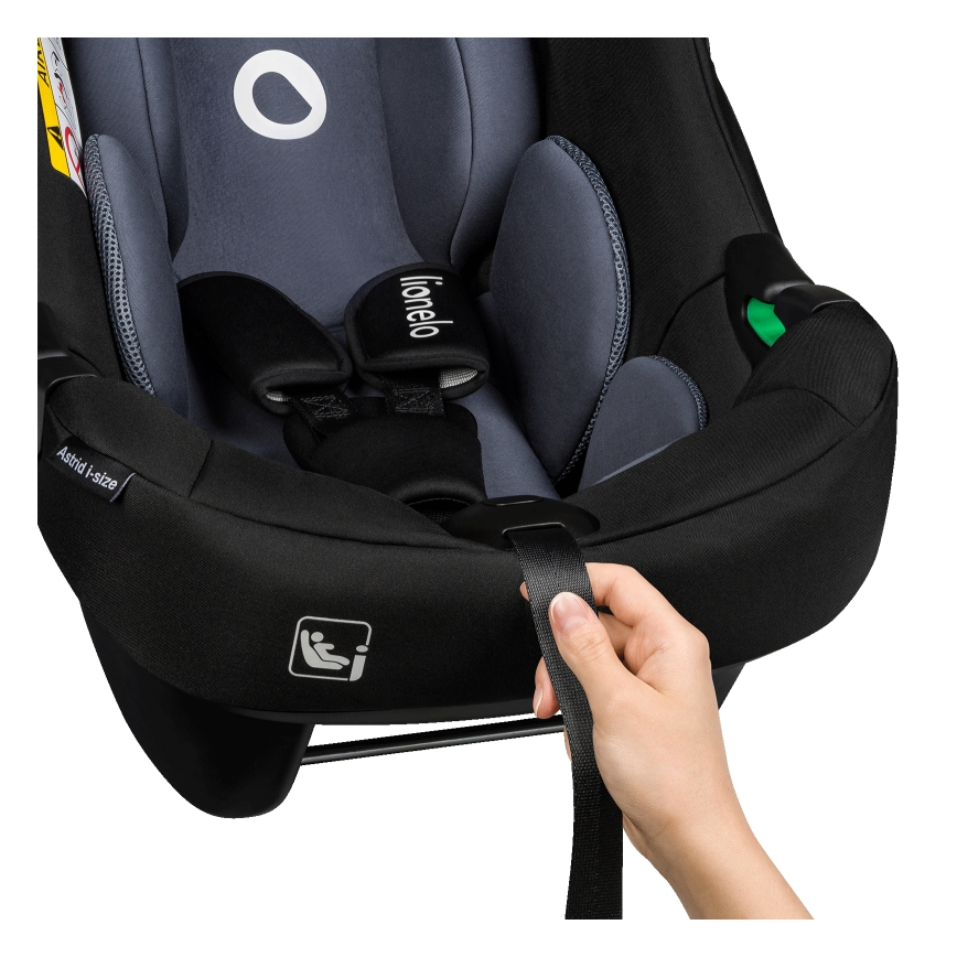 Lionelo - Avtosedež z vrtljivo bazo ASTRID SET i-Size 40-87 cm črno-siv