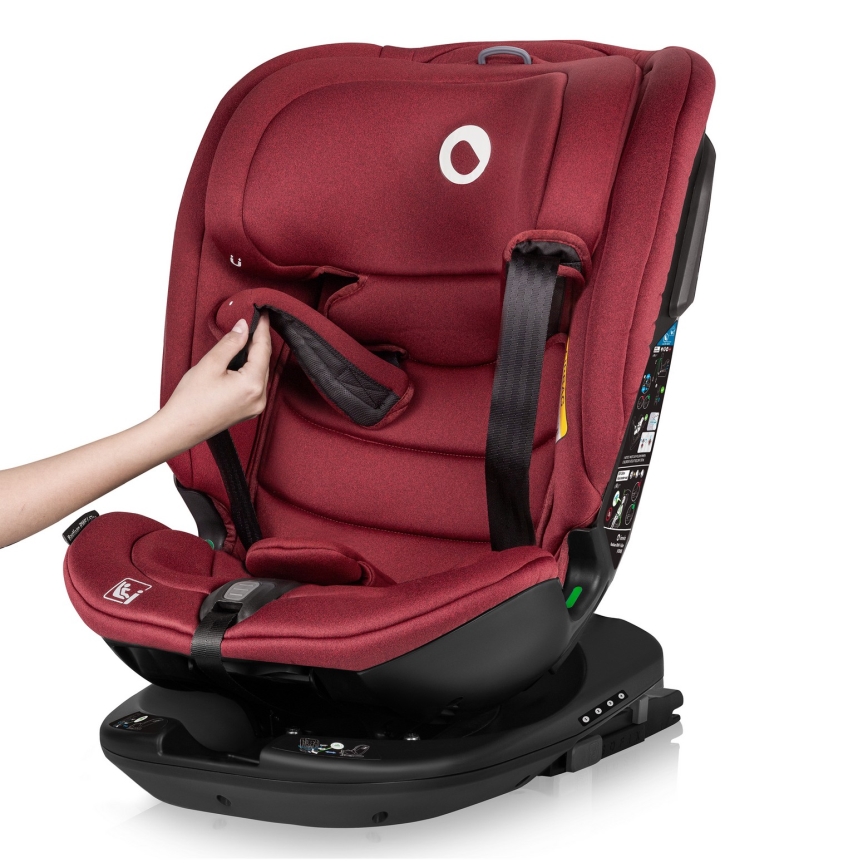 Lionelo - Avtosedež z vrtljivo bazo BASTIAAN i-Size 40-150 cm Bordo