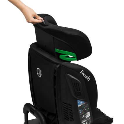 Lionelo - Avtosedež z vrtljivo bazo BASTIAAN i-Size 40-150 cm Črn karbon
