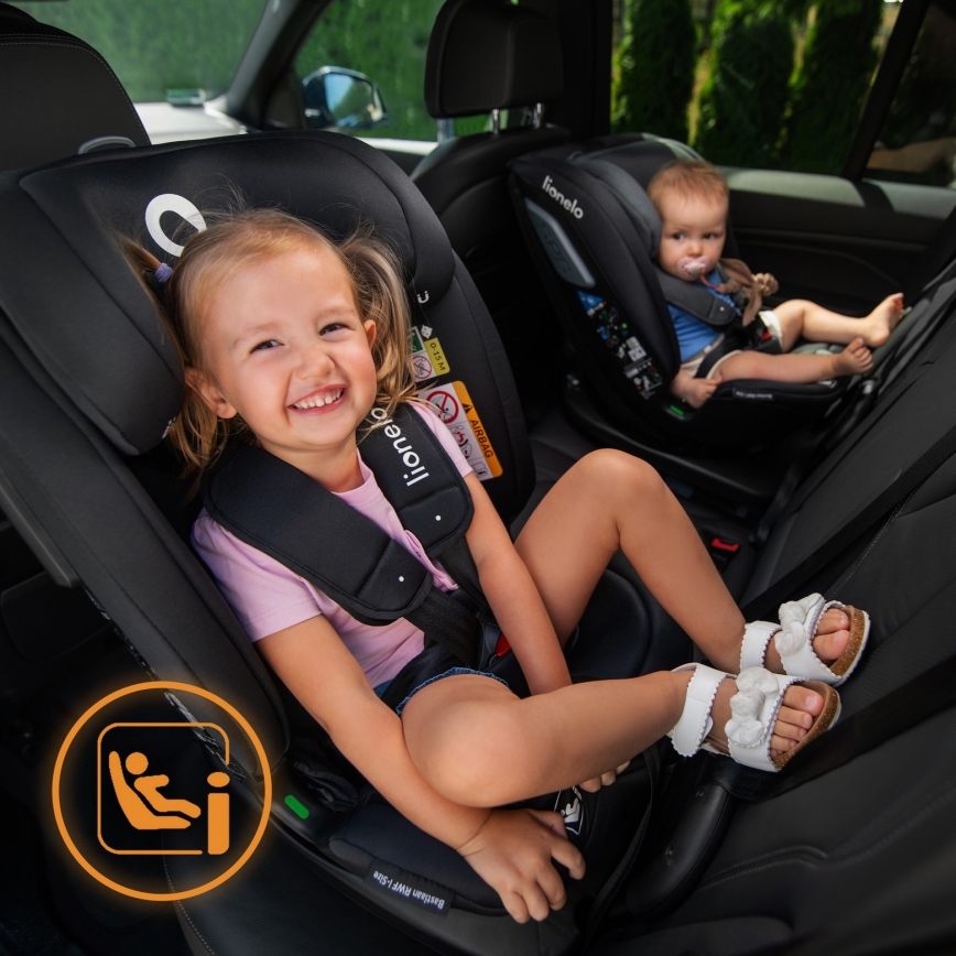 Lionelo - avtosedež z vrtljivo bazo BASTIAAN i-Size 40-150 cm Grey Stone