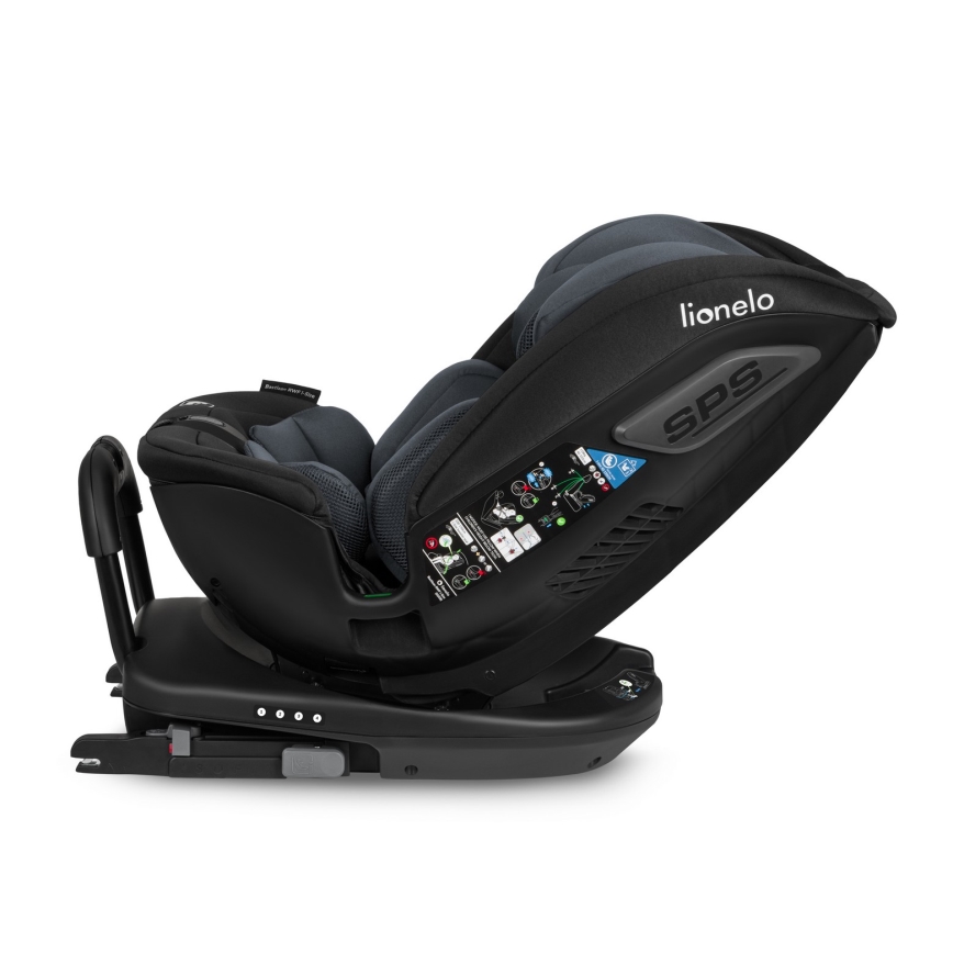 Lionelo - avtosedež z vrtljivo bazo BASTIAAN i-Size 40-150 cm Grey Stone