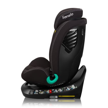 Lionelo - Avtosedež z vrtljivo bazo BASTIAAN ONE i-Size 40-150 cm Black Carbon
