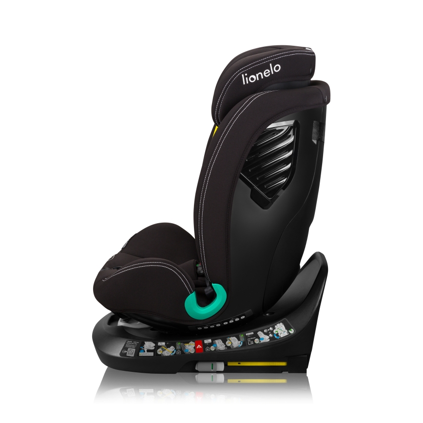 Lionelo - Avtosedež z vrtljivo bazo BASTIAAN ONE i-Size 40-150 cm Black Carbon