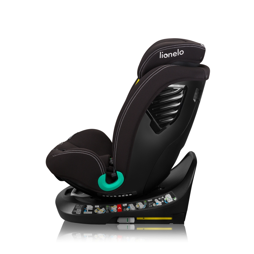 Lionelo - Avtosedež z vrtljivo bazo BASTIAAN ONE i-Size 40-150 cm Black Carbon