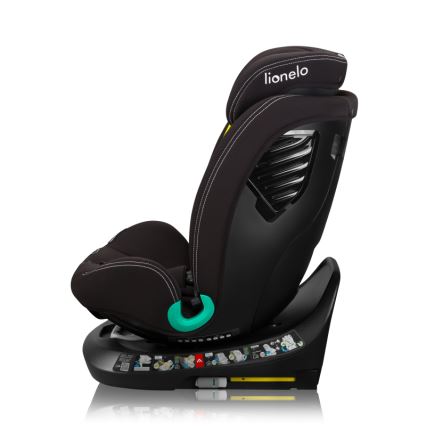 Lionelo - Avtosedež z vrtljivo bazo BASTIAAN ONE i-Size 40-150 cm Black Carbon