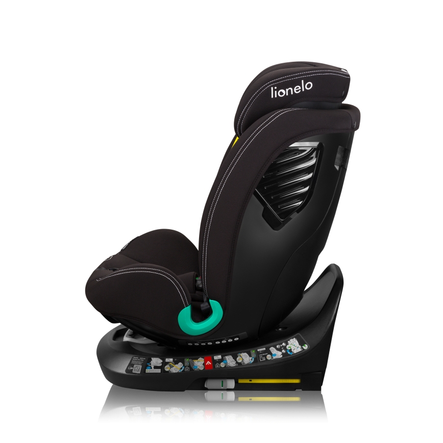 Lionelo - Avtosedež z vrtljivo bazo BASTIAAN ONE i-Size 40-150 cm Black Carbon