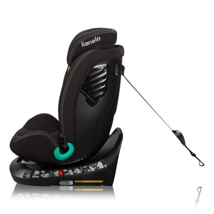 Lionelo - Avtosedež z vrtljivo bazo BASTIAAN ONE i-Size 40-150 cm Black Carbon