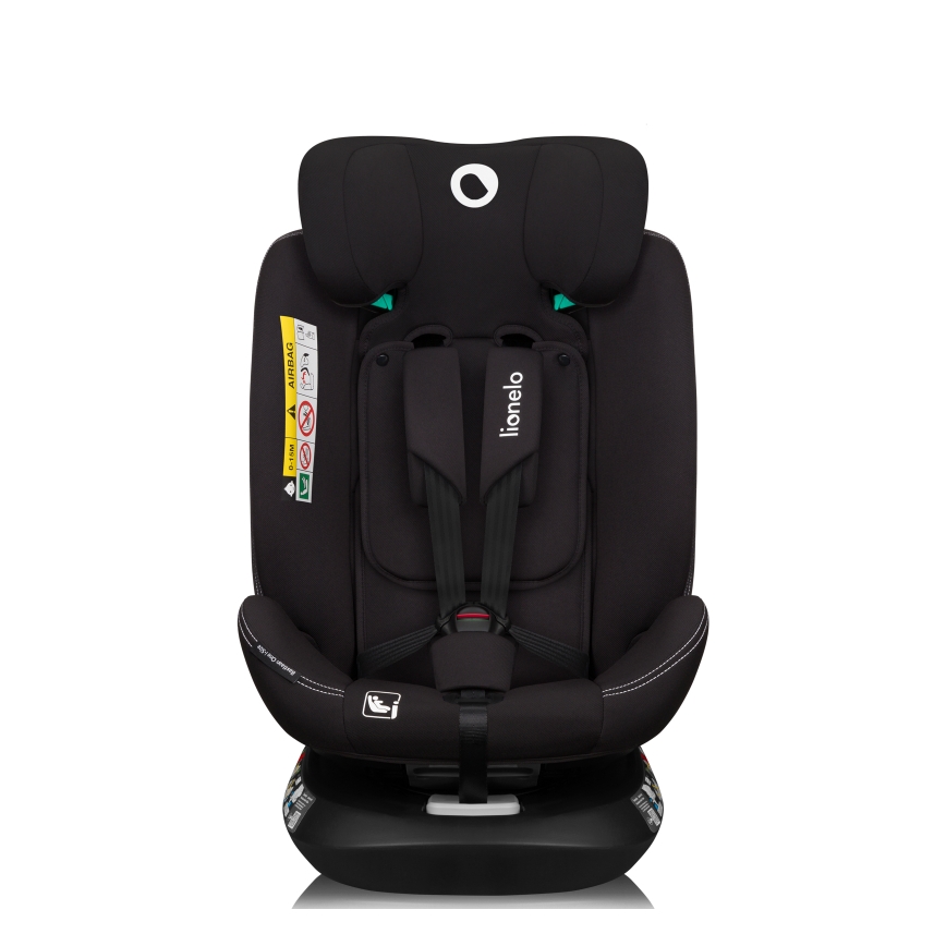 Lionelo - Avtosedež z vrtljivo bazo BASTIAAN ONE i-Size 40-150 cm Black Carbon