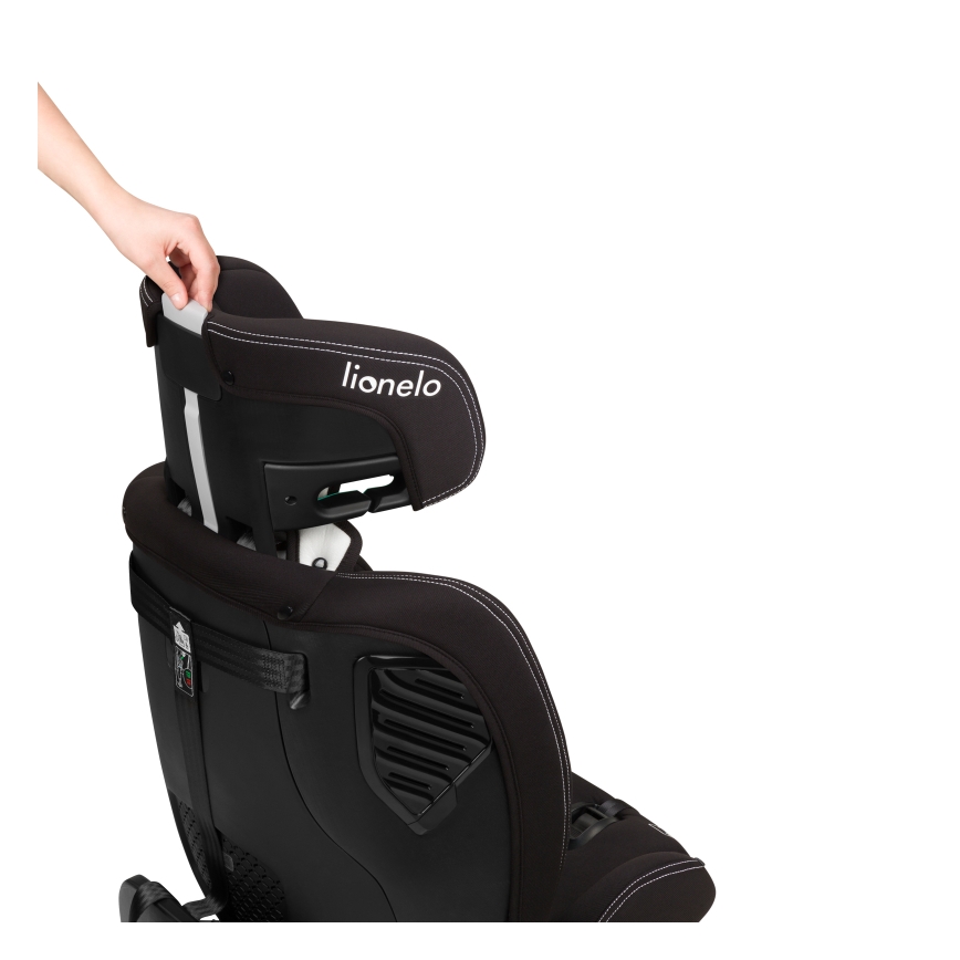 Lionelo - Avtosedež z vrtljivo bazo BASTIAAN ONE i-Size 40-150 cm Black Carbon