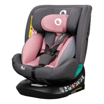 Lionelo - avtosedež z vrtljivo bazo BASTIAAN ONE i-Size 40-150 cm Pink Rose