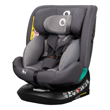 Lionelo - Avtosedež z vrtljivo bazo BASTIAAN ONE i-Size 40-150 cm Sivi kamen