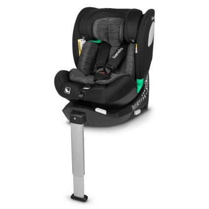Lionelo - Avtosedež z vrtljivo bazo BRAAM i-Size 40-150 cm Black Carbon