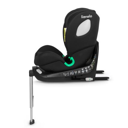 Lionelo - Avtosedež z vrtljivo bazo BRAAM i-Size 40-150 cm Black Carbon
