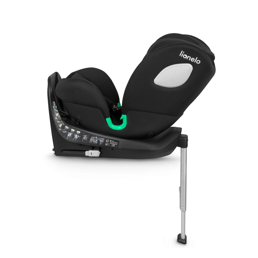 Lionelo - Avtosedež z vrtljivo bazo BRAAM i-Size 40-150 cm Black Carbon
