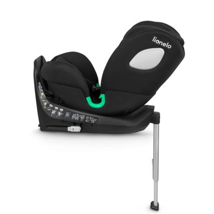 Lionelo - Avtosedež z vrtljivo bazo BRAAM i-Size 40-150 cm črn karbon