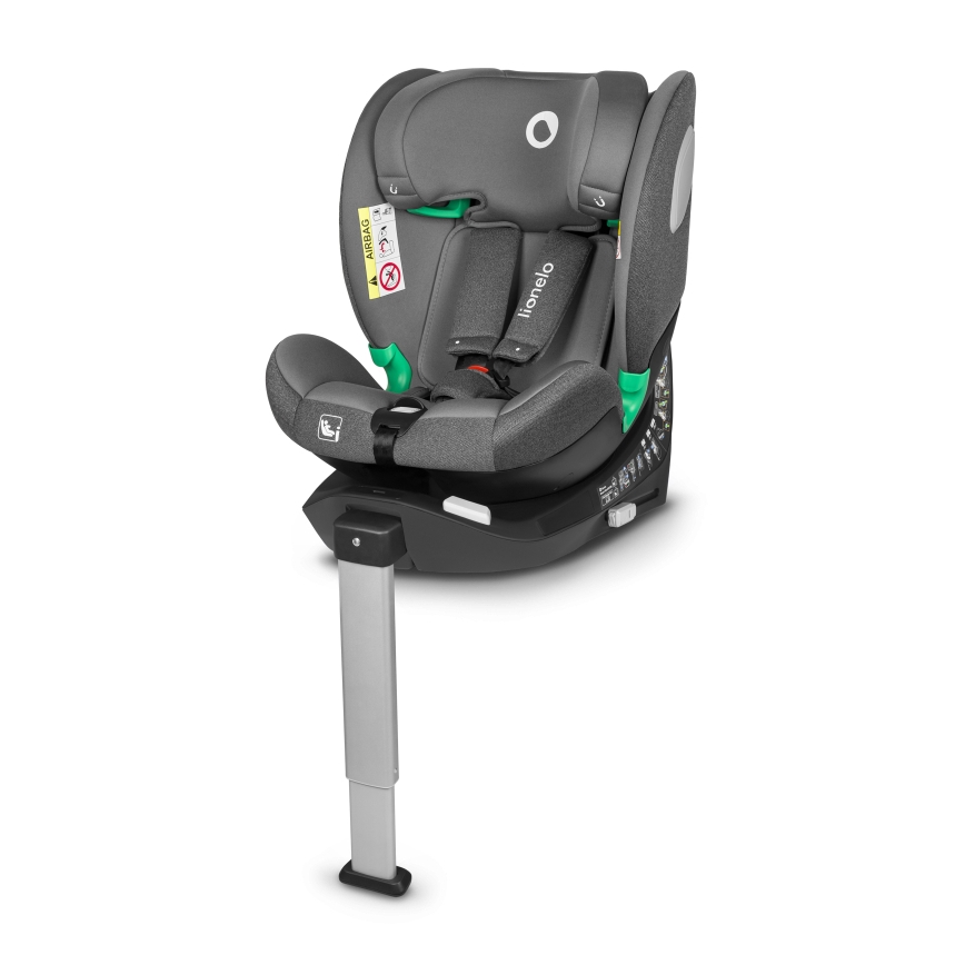 Lionelo - avtosedež z vrtljivo bazo BRAAM i-Size 40-150 cm kamnato siva