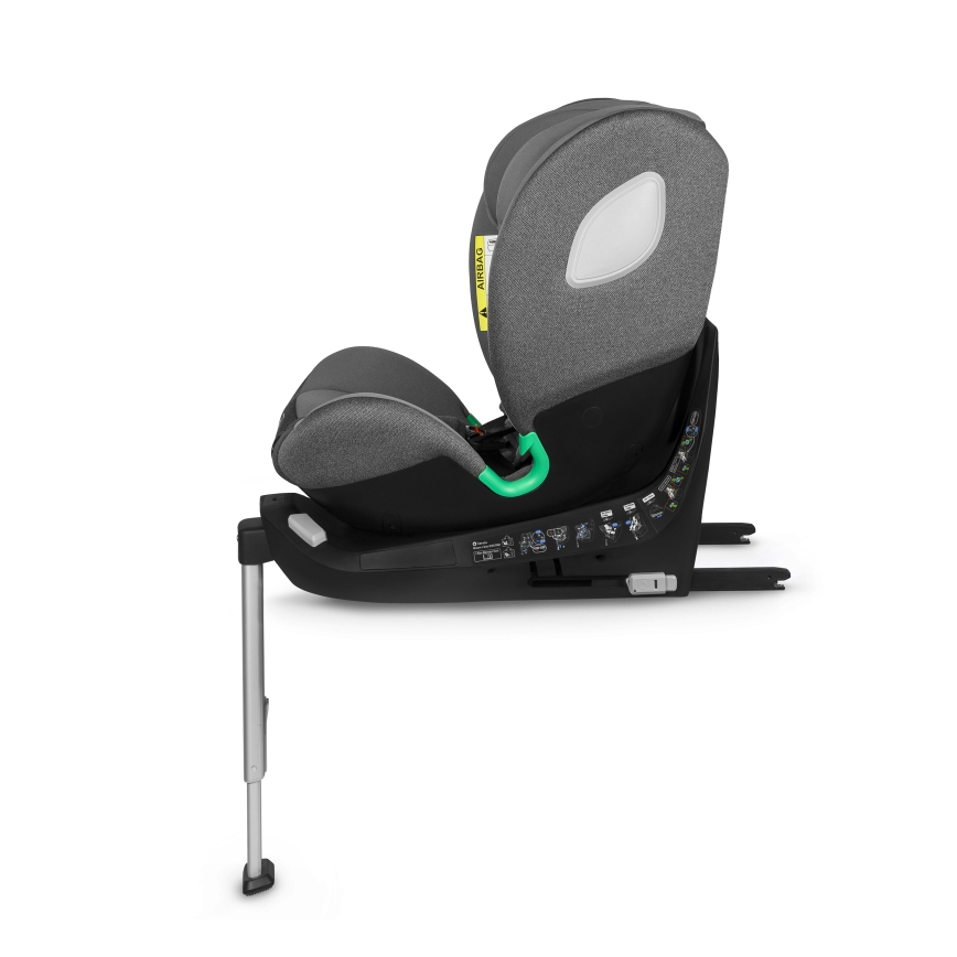 Lionelo - avtosedež z vrtljivo bazo BRAAM i-Size 40-150 cm kamnato siva