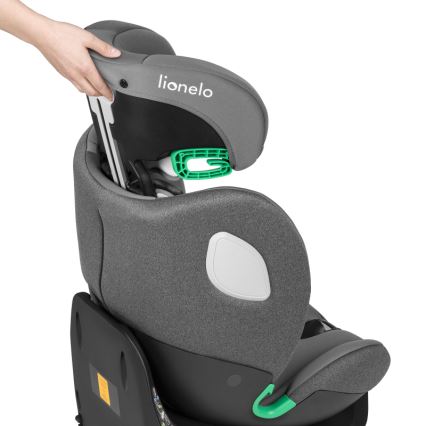 Lionelo - avtosedež z vrtljivo bazo BRAAM i-Size 40-150 cm kamnato siva