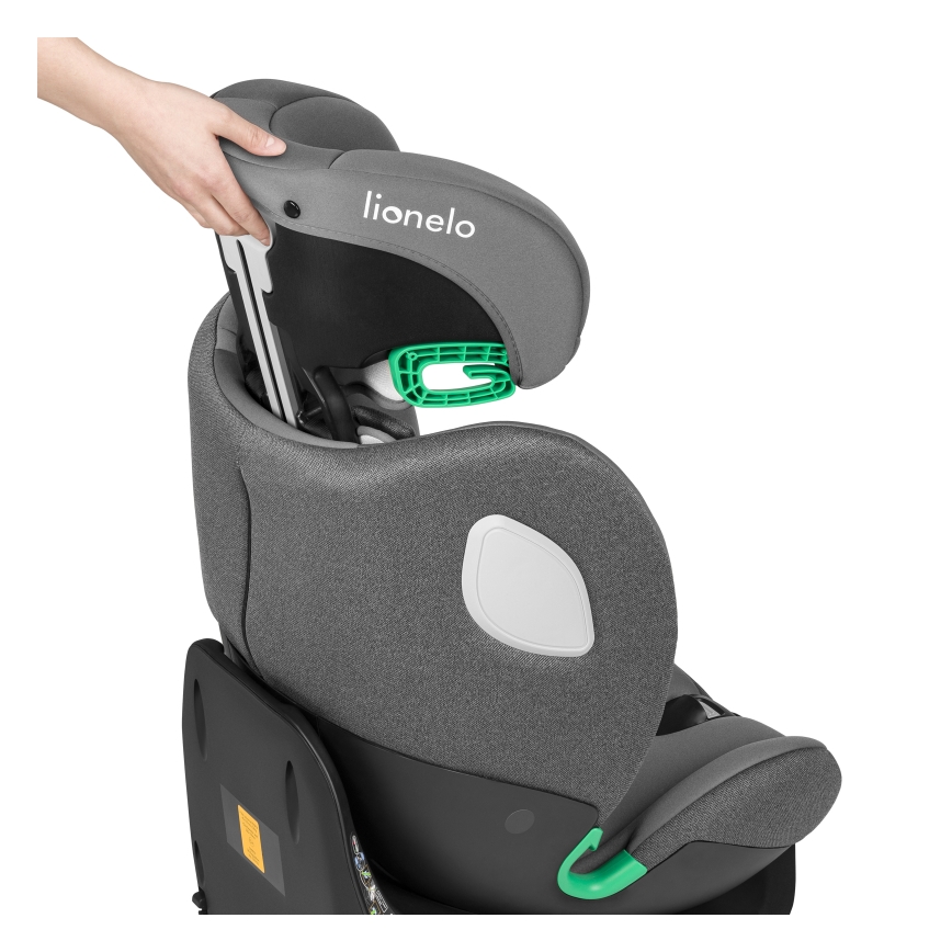 Lionelo - avtosedež z vrtljivo bazo BRAAM i-Size 40-150 cm kamnato siva