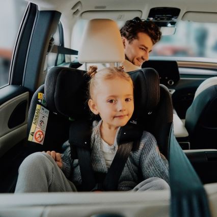 Lionelo - Avtosedež z vrtljivo bazo BRAVE i-Size 40-150 cm Black Carbon